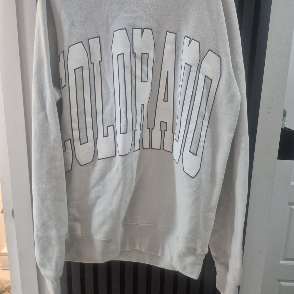 CO Women's Cream Crew Neck Sweater - Picture 2 of 3